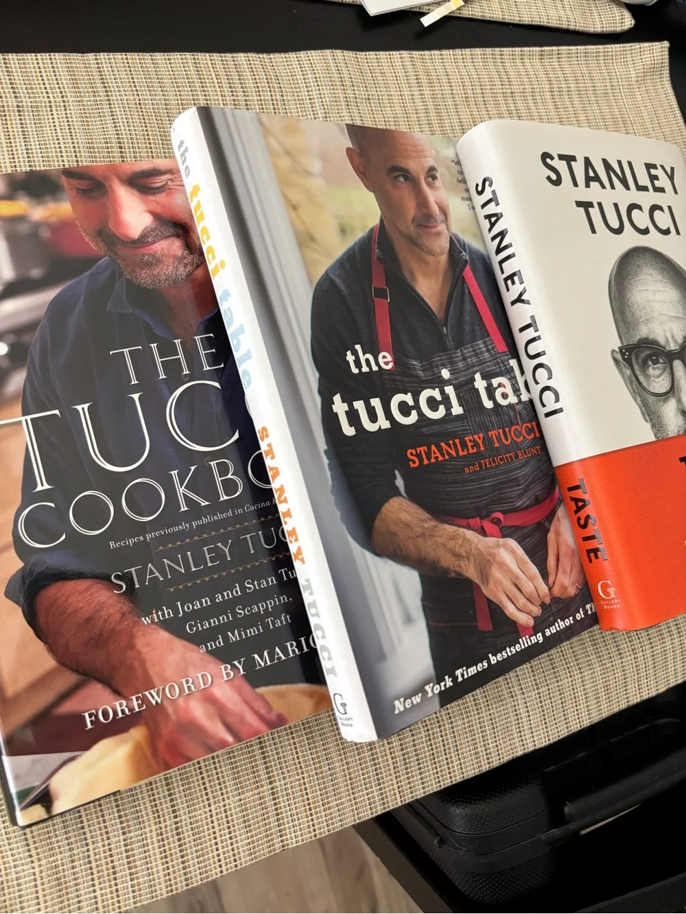 Taste, the tucci table & The Tucci Cookbook by Stanley Tucci books